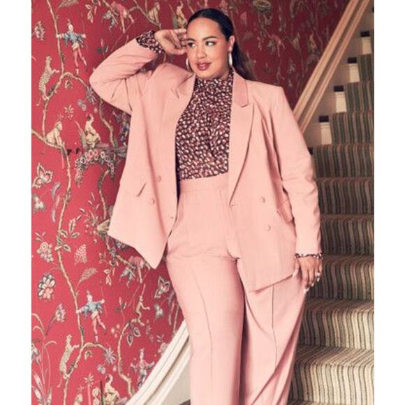 Eloquii Jackets & Blazers - NWT Eloquii Pink Double Breasted Blazer Women's sz 18/20